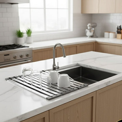 egouttoir vaisselle inox gain place pratique