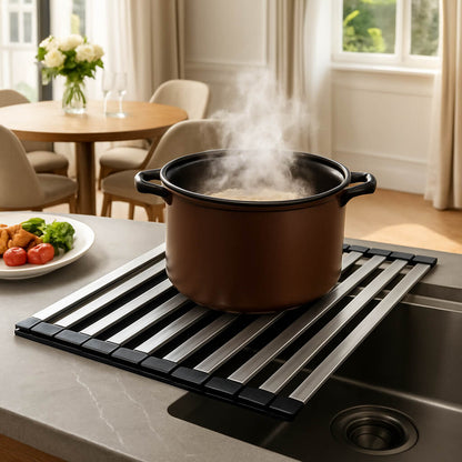 egouttoir vaisselle inox support plat