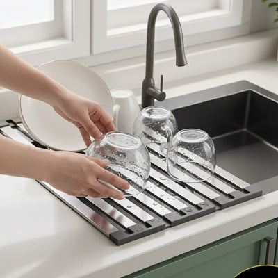 Egouttoir vaisselle inox | Design Compact™