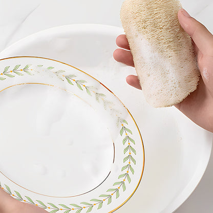eponge lavable naturel assiette