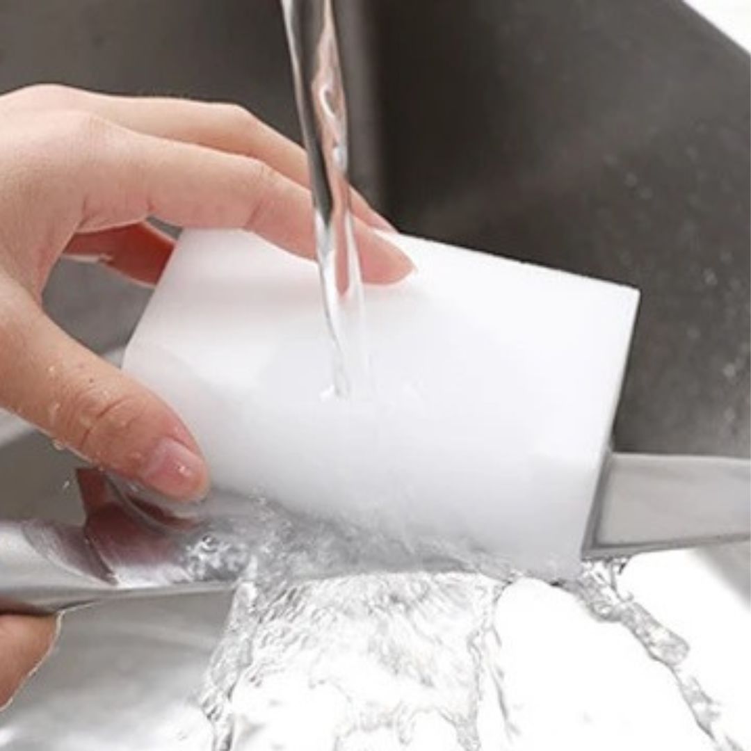 eponge magique entretien nettoyage eau blanche