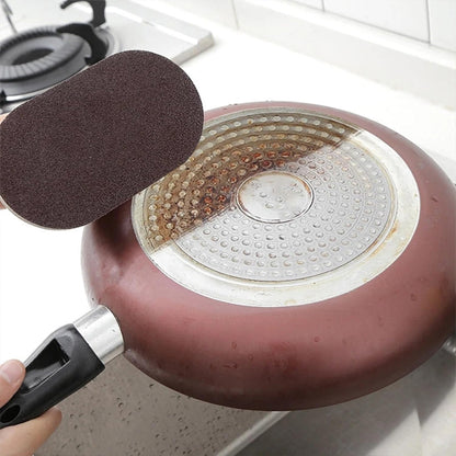 eponge magique face marron decapage casserole