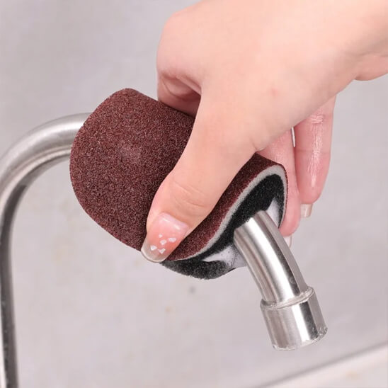 eponge magique robinet cuisine nettoyage