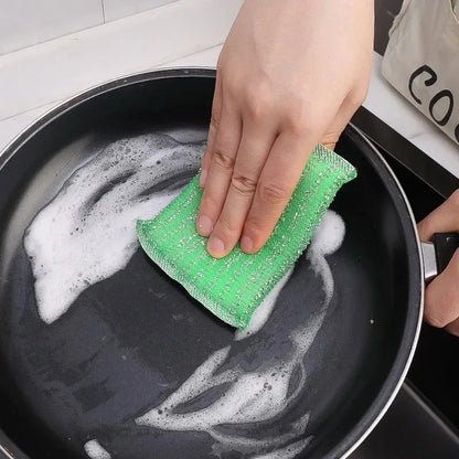 eponge magique verte poele nettoyage douceur anti adhesive