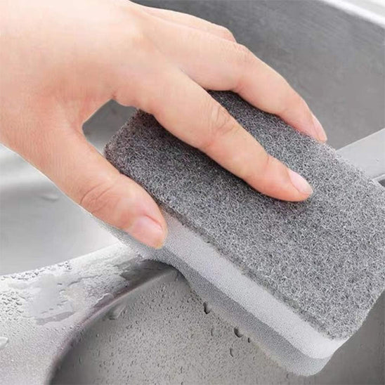 eponge menage evier aluminium zero trace