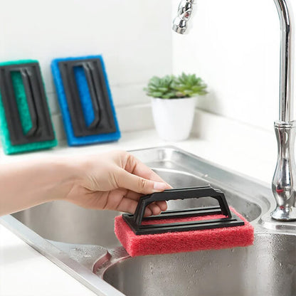 eponge trois couleurs nettoyage inox evier