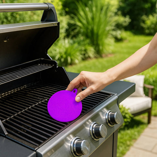 eponge violet barbecue decapage