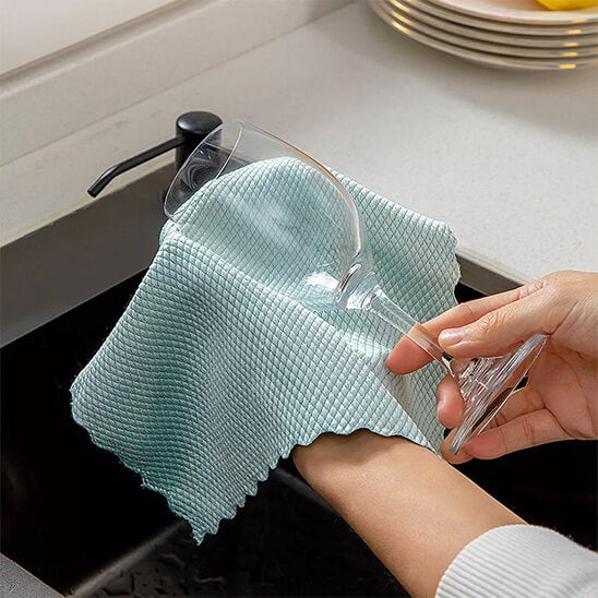 essuyage verre transparent chiffon microfibre verre clair