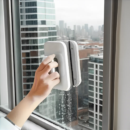 fenetre immeuble lave vitre magnetique epaisseur triple