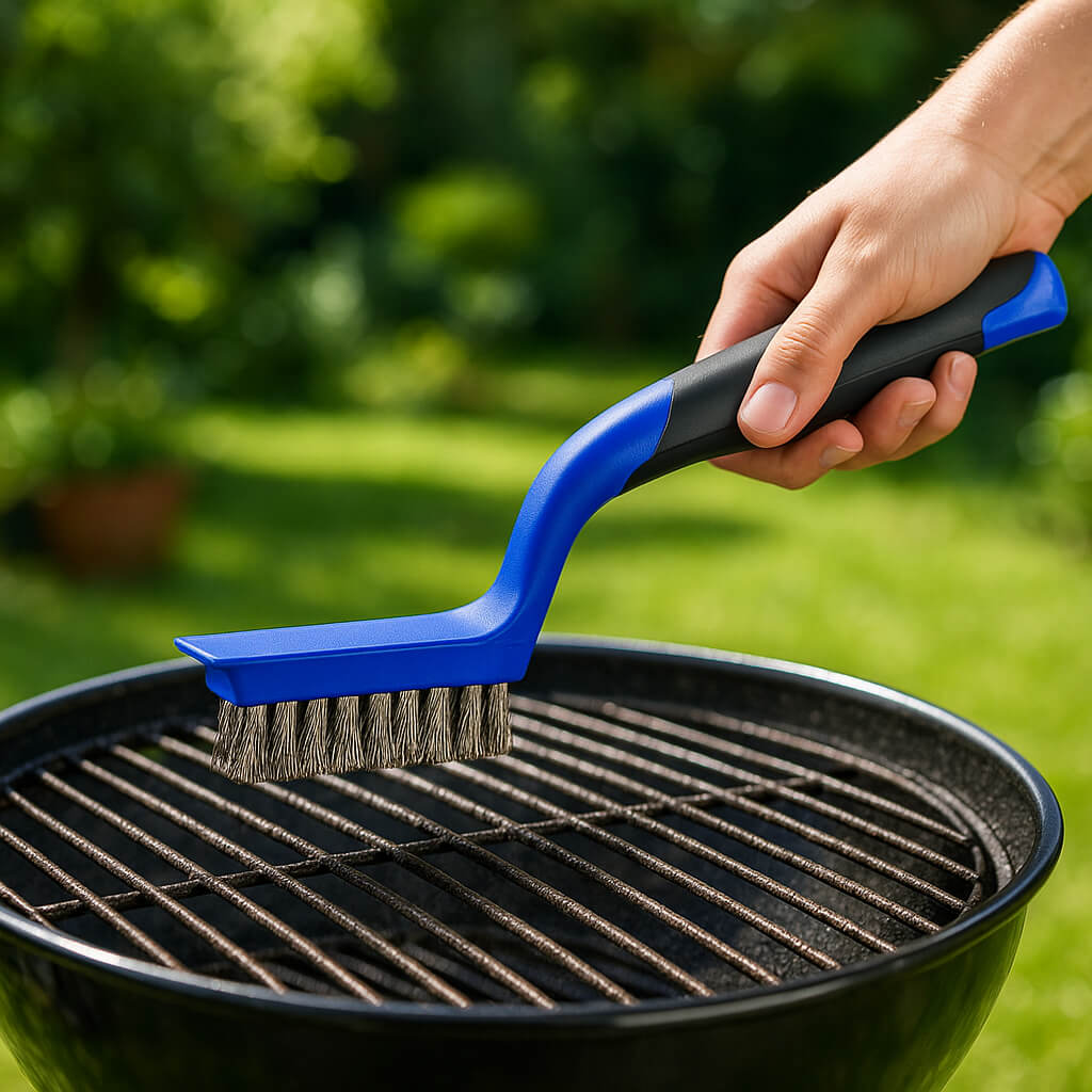 grille brule brosse metallique nettoyage intact