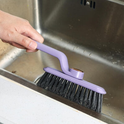 inox evier brosse de nettoyage violette