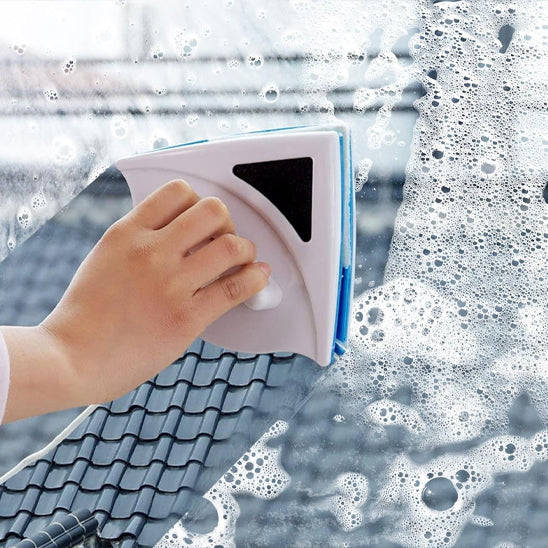 lave vitre magnetique blanc bleu puissant