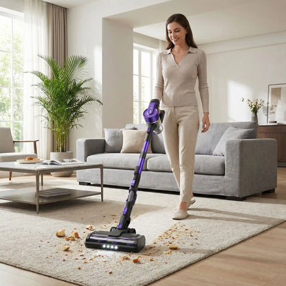 led aspirateur a main puissante aspiration tapis miettes