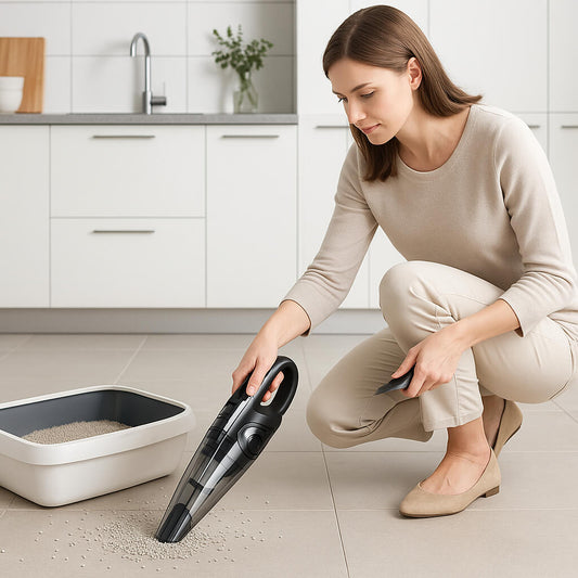 litiere chat aspirateur a main