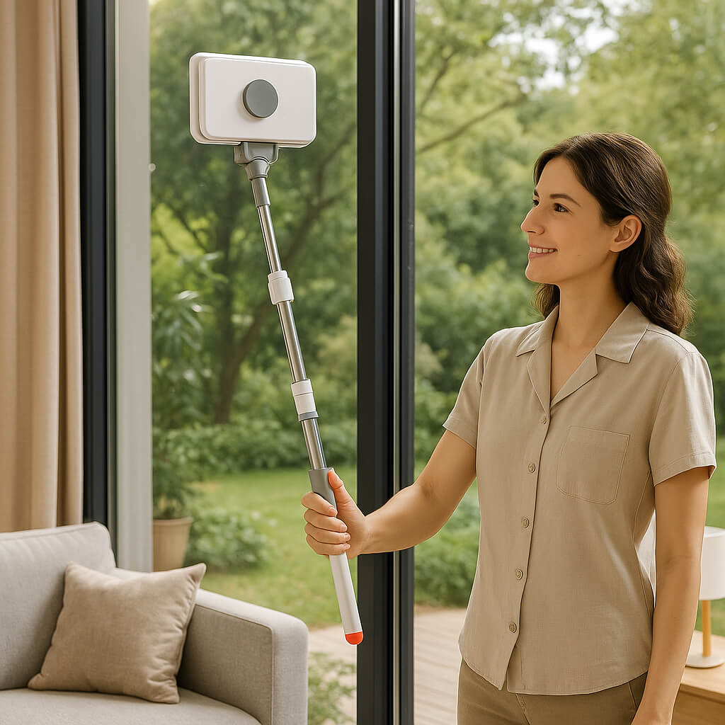 maman salon lave vitre magnetique nettoyage simple pratique