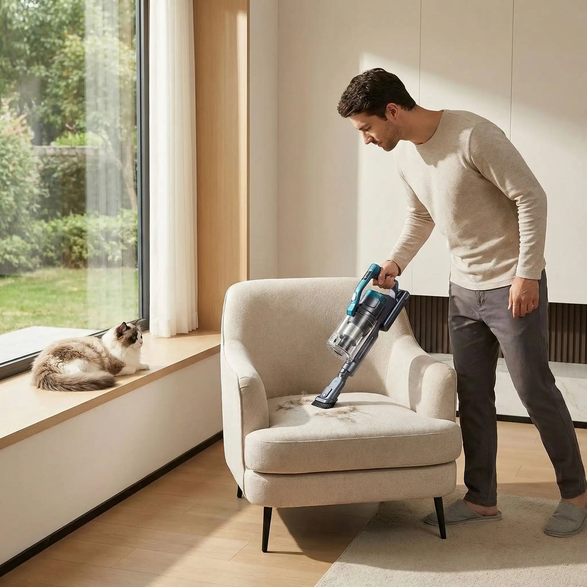 nettoyage fauteuil aspirateur a main animaux poils puissance