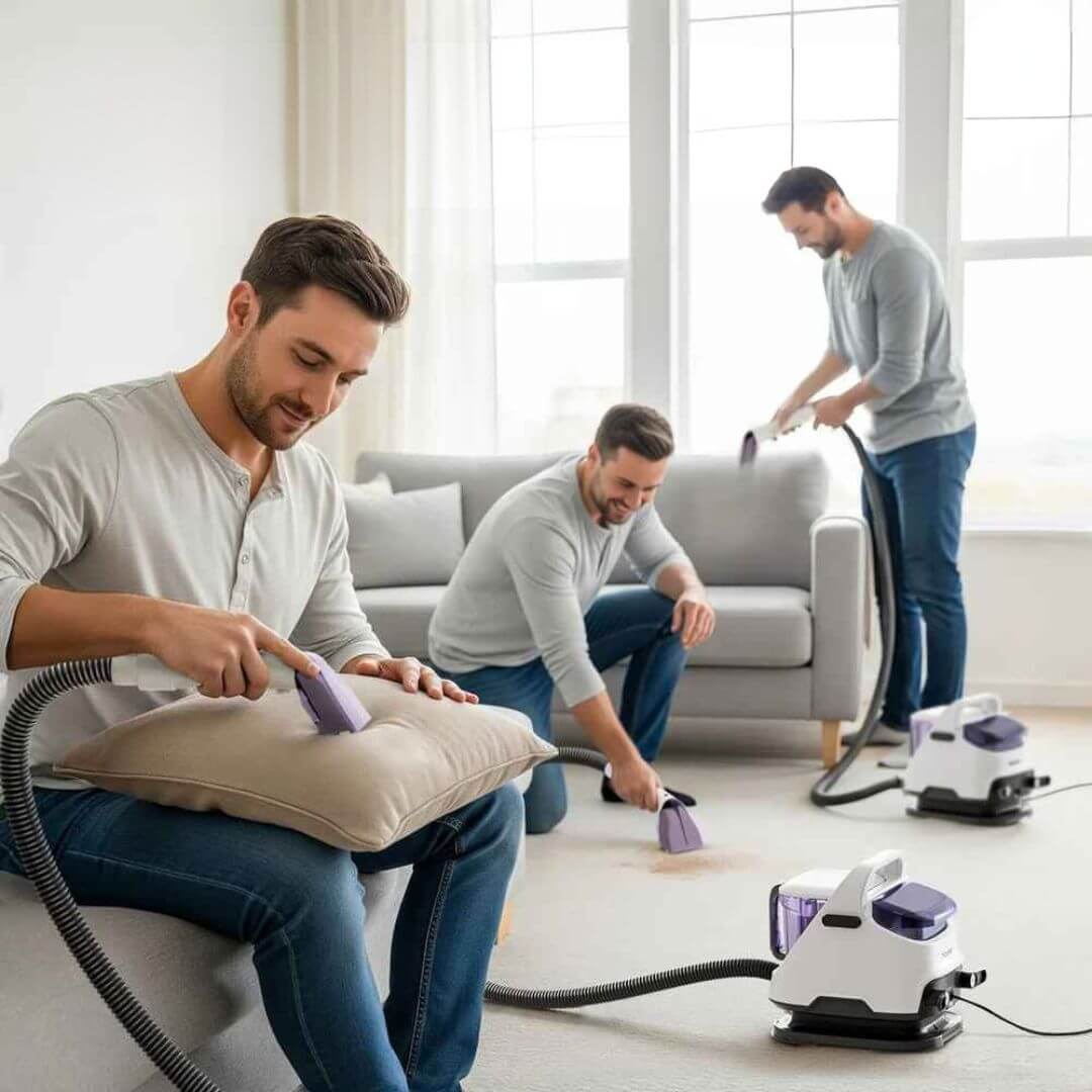 nettoyeur canape homme nettoyage polyvalent