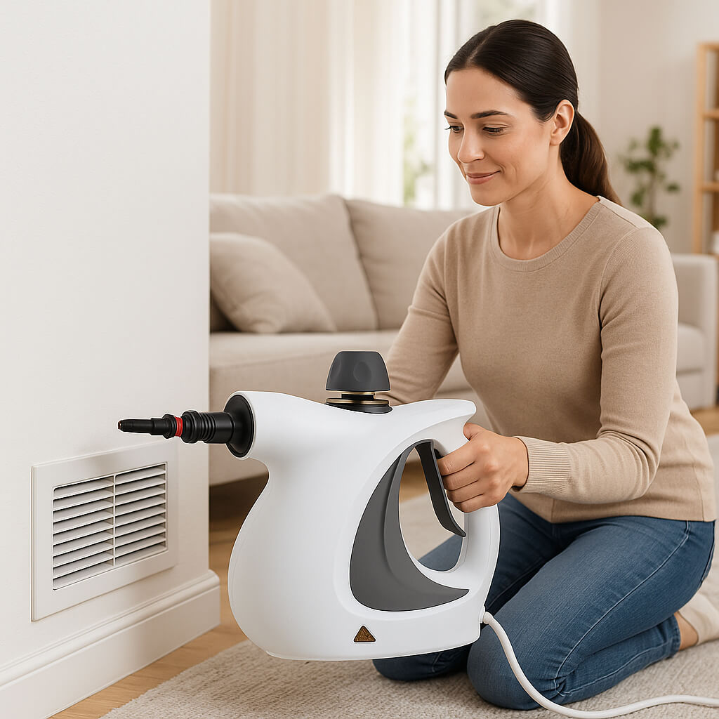 nettoyeur vapeur a main grille aeration nettoyage