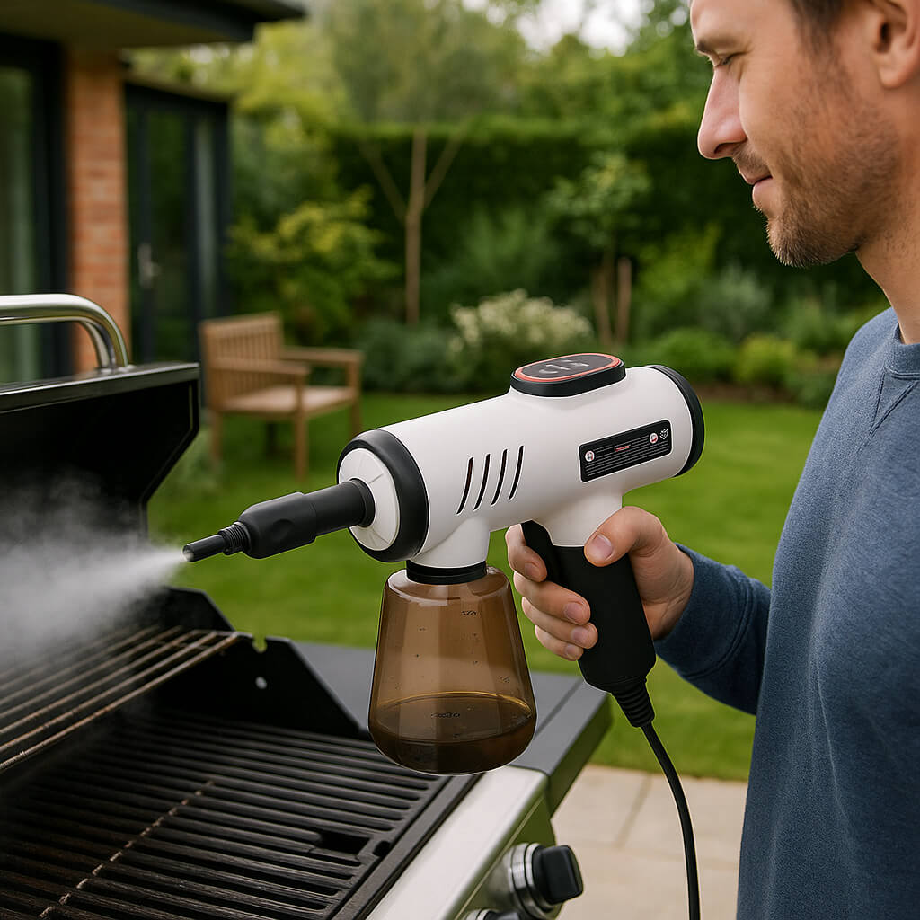 nettoyeur vapeur a main homme decape graisse barbecue
