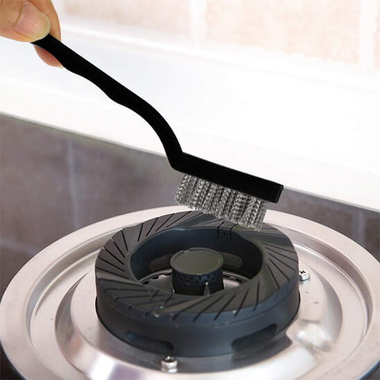 nylon brosse metallique noir