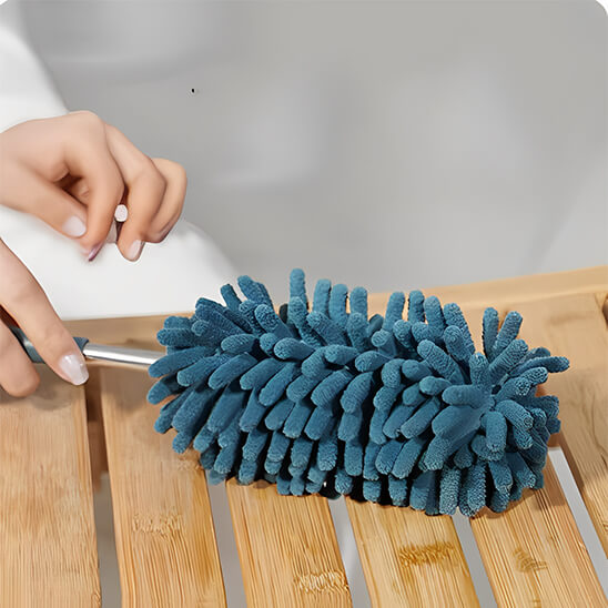 plumeau pour poussiere bleu