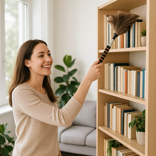 plumeau pour poussiere maman depoussiere livres