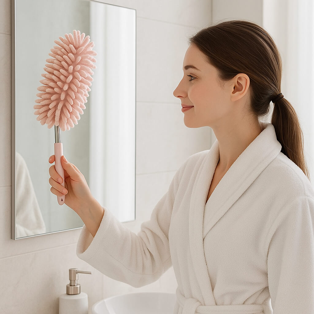 plumeau pour poussiere nettoyage miroir poussiere