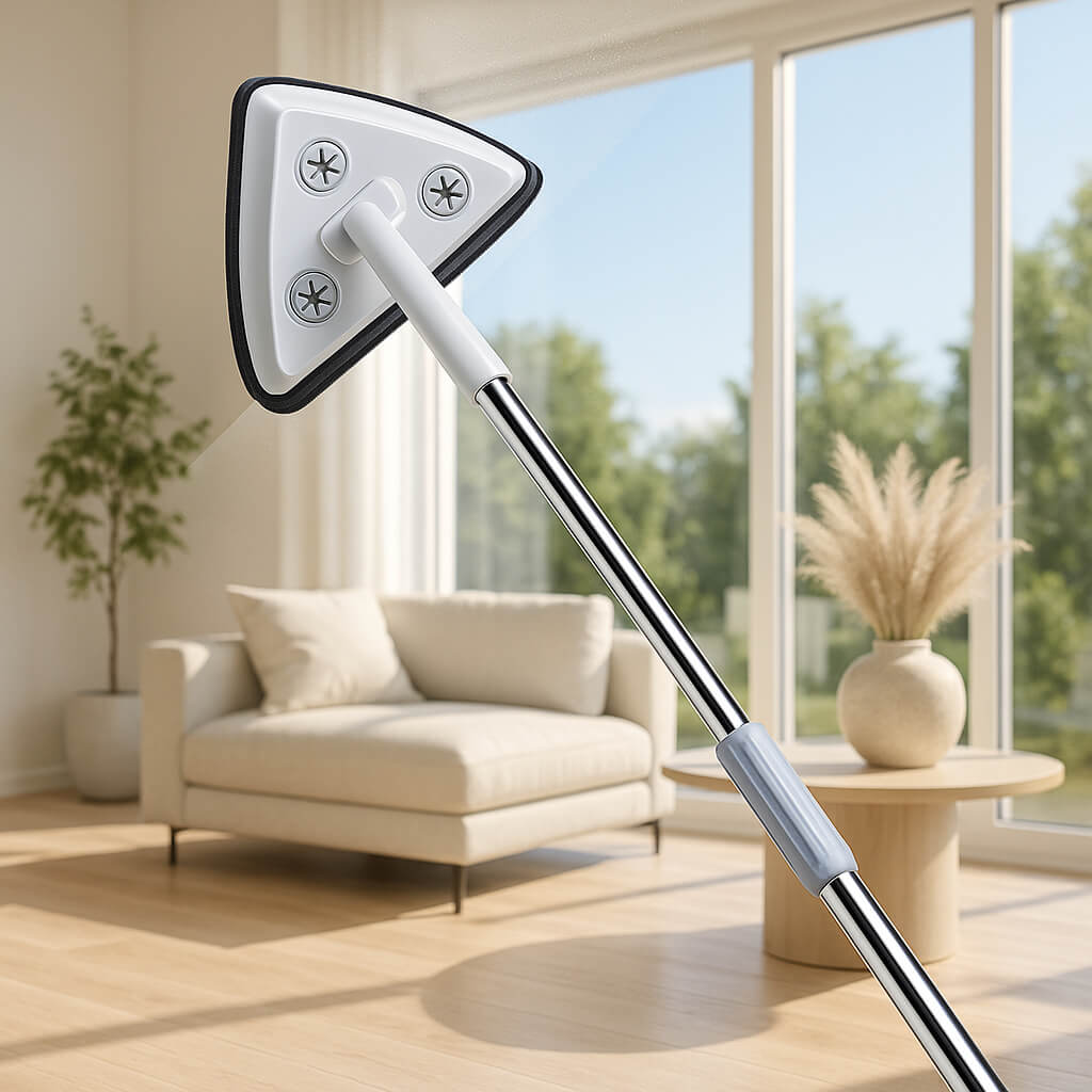 raclette vitre blanche triangulaire angle droit