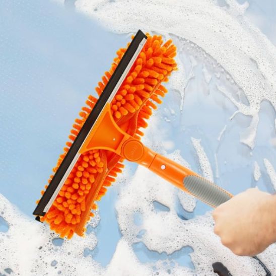 raclette vitre face chenille orange raclette