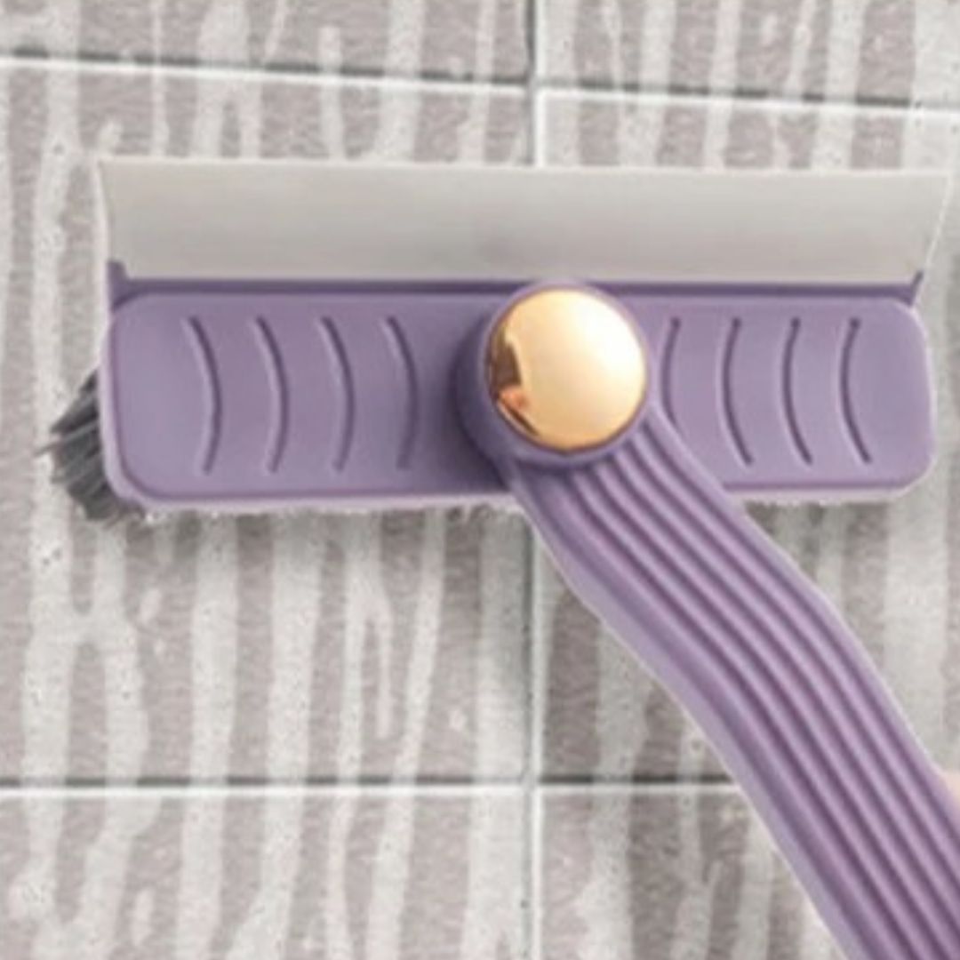 raclette vitre violette nettoyage mur carrelage