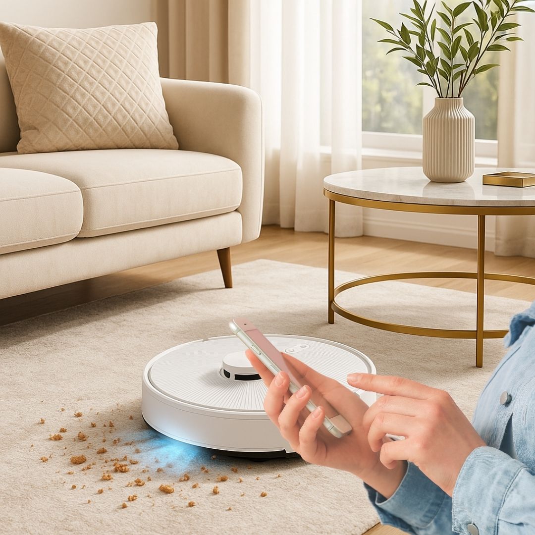 robot aspirateur application telephone intelligent