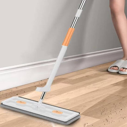 serpillere orange blanche parquet