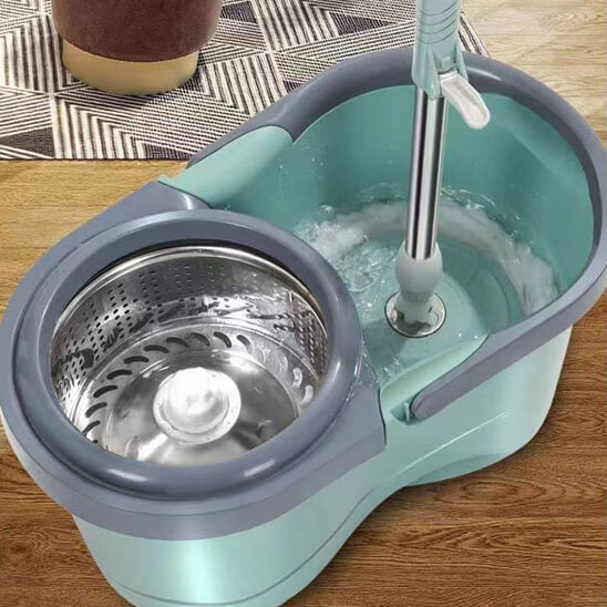 serpillere seau vert resistant pratique