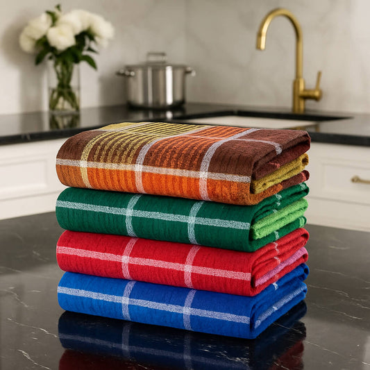 torchon couleurs differente pose plan travail