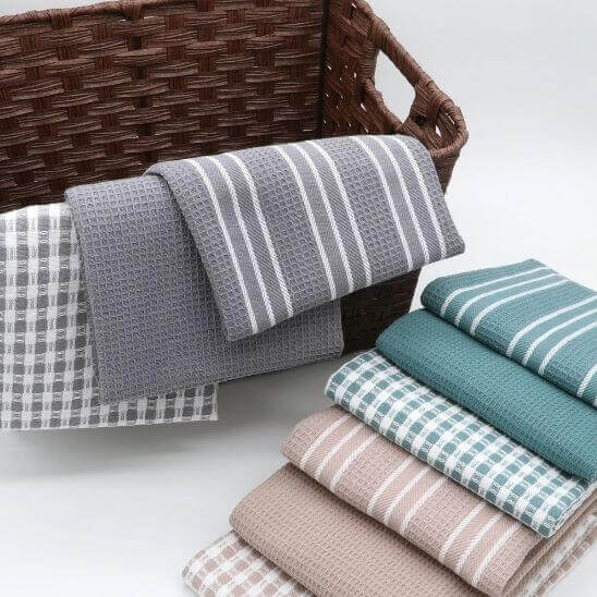 torchon resistant coloris divers gris