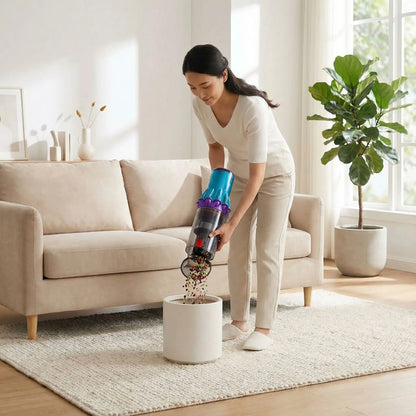 vidange bac aspirateur a main violet bleu